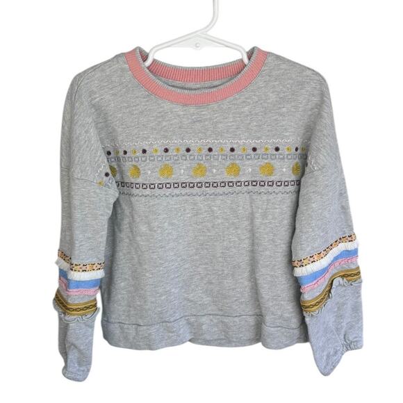 Matilda Jane Just Imagine Glittery French Terry Top - Size 4 - Picture 1 of 4
